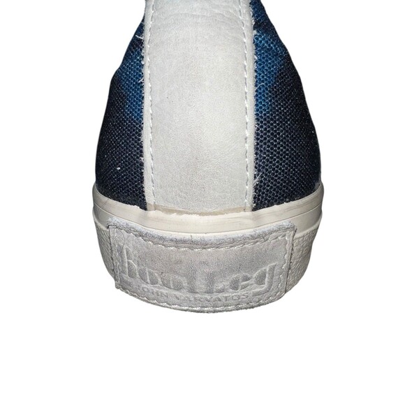 John Varvatos BootLeg Tie-Dye Slip-On Sneakers 11M Blue White No Laces - Picture 4 of 13